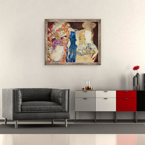 Tablou inramat - Gustav Klimt - La Mariee - Mireasa - Klimt, 50 x 60 cm - Img 2