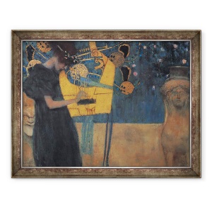 Tablou inramat - Gustav Klimt - Music Die Musik, 1895, 60 x 80 cm