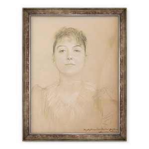 Tablou inramat - Gustav Klimt - Portretul unei femei, 70 x 90 cm