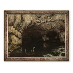 Tablou inramat - Gustave Courbet - La Grotte de la Loue, 60 x 80 cm