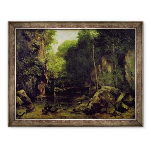 Tablou inramat - Gustave Courbet - Le bine-noir, 60 x 80 cm