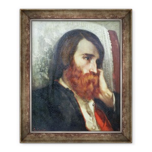 Tablou inramat - Gustave Courbet - Portret De Alfred Bruyas, 50 x 60 cm