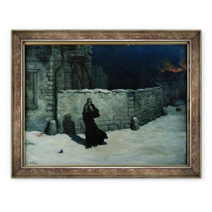 Tablou inramat - Gustave Dore - Un incident in timpul asediului de la Paris, 60 x 80 cm