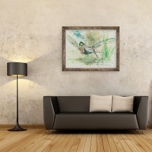 Tablou inramat - Gustave Moreau - Libelula, 70 x 90 cm - Img 2