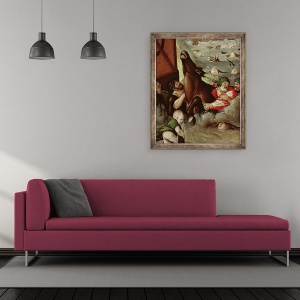 Tablou inramat - Hans Baldung Grien - Potopul I, 70 x 85 cm - Img 2