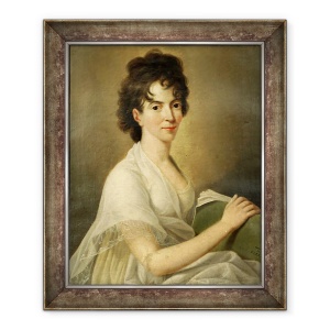 Tablou inramat - Hans Hansen - Portretul vaduvului Constanze Mozart, 50 x 60 cm