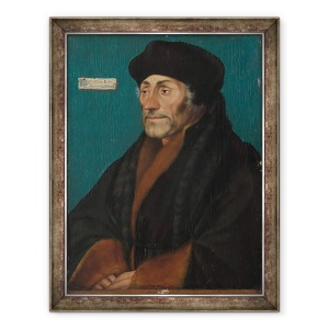 Tablou inramat - Hans Holbein the Younger - Erasmus din Rotterdam II, 60 x 80 cm