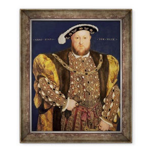 Tablou inramat - Hans Holbein the Younger - Portretul lui Henric VIII in varsta de 49, 70 x 85 cm