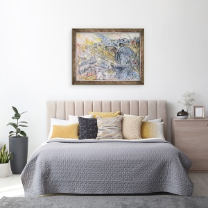 Tablou inramat - Henri de Groux - Asaltul, 60 x 80 cm - Img 3