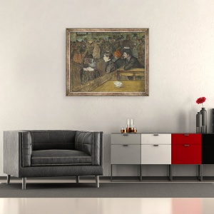 Tablou inramat - Henri de Toulouse-Lautrec - Moulin de la Galette, 50 x 60 cm - Img 2