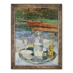 Tablou inramat - Henri de Toulouse-Lautrec - Natura moarta, Biliard, 70 x 90 cm