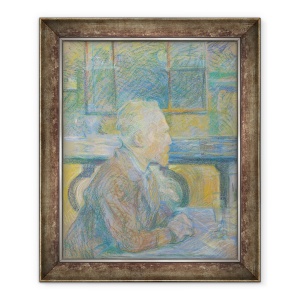 Tablou inramat - Henri de Toulouse-Lautrec - Portretul lui Vincent van Gogh, 50 x 60 cm