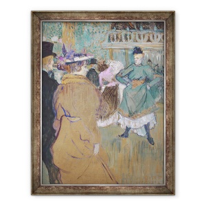 Tablou inramat - Henri de Toulouse-Lautrec - Quadrille la Moulin Rouge, 70 x 90 cm