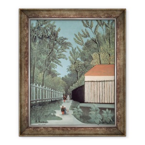Tablou inramat - Henri J.F. Rousseau - Peisaj in Montsouris Park cu cinci cifre, 70 x 85 cm