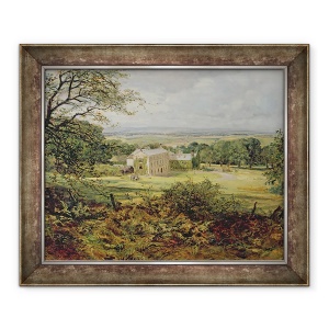 Tablou inramat - Heywood Hardy - Peisaj englezesc cu o casa, 50 x 60 cm