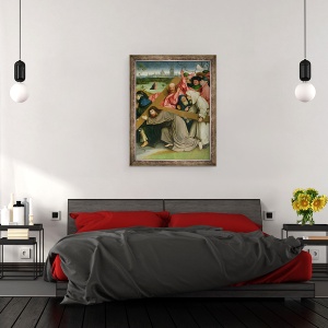 Tablou inramat - Hieronymus Bosch - Hristos Purtand Crucea, 60 x 80 cm - Img 3