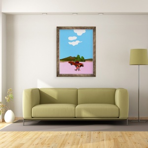 Tablou inramat - Hiroyuki Izutsu - Condu cu cainele intr-o camioneta., 60 x 80 cm - Img 2