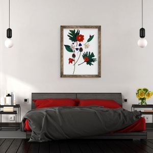 Tablou inramat - Hiroyuki Izutsu - O floare care te face sa-ti imaginezi Craciunul., 70 x 90 cm - Img 3
