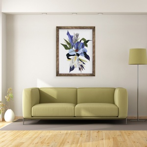 Tablou inramat - Hiroyuki Izutsu - O floare imaginara bazata pe motivul lalelei., 60 x 80 cm - Img 2