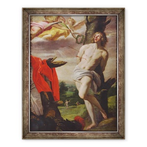 Tablou inramat - Horace Leblanc - Martiriul Sfantului Sebastian, 70 x 90 cm