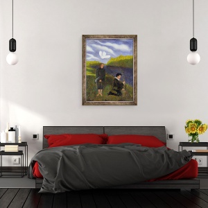 Tablou inramat - Hugo Simberg - Floarea Minunata, 60 x 80 cm - Img 3