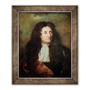 Tablou inramat - Hyacinthe Rigaud - Jean de la Fontaine 1621-95, 70 x 85 cm