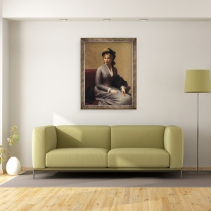 Tablou inramat - Ignace Henri Jean Fantin-Latour - Charlotte Dubourg 1850-1921 1882, 70 x 90 cm - Img 2