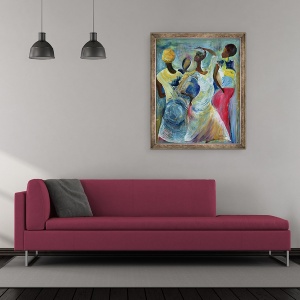 Tablou inramat - Ikahl Beckford - Actul surorii, 50 x 60 cm - Img 2