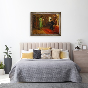 Tablou inramat - Ilya Efimovich Repin - Boris Godunov cu Ivan cel Groaznic, 60 x 80 cm - Img 3