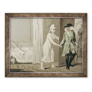 Tablou inramat - Isaac Cruikshank - incornoratul pleaca la vanatoare, 70 x 90 cm