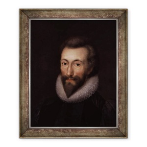 Tablou inramat - Isaac Oliver - Portretul lui John Donne, 50 x 60 cm