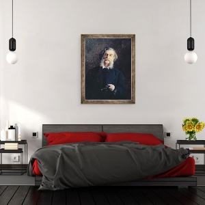 Tablou inramat - Ivan Nikolaevich Kramskoy - Portretul lui Dmitri Vasilievici Grigorovici 1822-99, 60 x 80 cm - Img 3