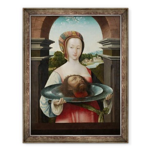 Tablou inramat - Jacob Cornelisz van Oostsanen - Salome cu capul lui Ioan Botezatorul, 70 x 90 cm