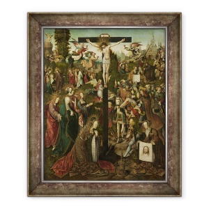 Tablou inramat - Jacob Cornelisz van Oostsanen - The Crucifixion, 70 x 85 cm
