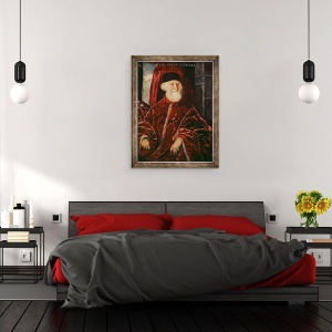 Tablou inramat - Jacopo Robusti Tintoretto - Portretul procuratorului Jacopo Soranzo 1466-1551 1550, 60 x 80 cm - Img 3