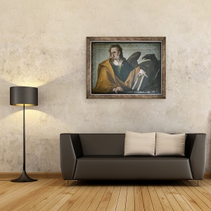 Tablou inramat - Jacques II de Gheyn - Sfantul Ioan Evanghelistul, 70 x 90 cm - Img 2