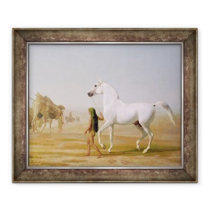 Tablou inramat - Jacques-Laurent Agasse - Wellesley Gri Arabian a condus prin desert, 70 x 85 cm
