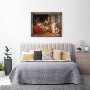 Tablou inramat - Jacques Louis David - Antiochus si Stratonice, 60 x 80 cm - Img 3