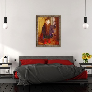 Tablou inramat - James Hayllar - Asteptand sa ies, 60 x 80 cm - Img 3