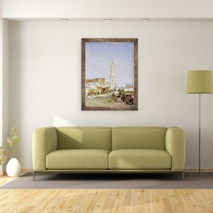 Tablou inramat - James Holland - Torre dos Clerigos, Porto, Portugalia, 70 x 90 cm - Img 2
