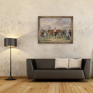 Tablou inramat - James Pollard - Animalele de companie Derby, Castigatorul, 70 x 90 cm - Img 2