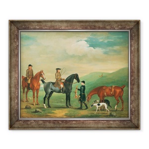 Tablou inramat - James Seymour - Al 4-lea Lord Craven cursand la Ashdown Park, 70 x 85 cm