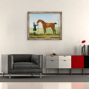 Tablou inramat - James Seymour - Ducele de copii zburatori din Devonshire, 50 x 60 cm - Img 2