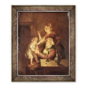 Tablou inramat - Jan Hendrick van Grootvelt - Seara, 70 x 85 cm
