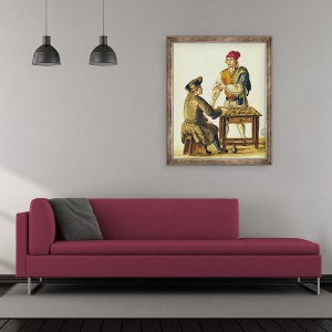 Tablou inramat - Jan van Grevenbroeck - Tatuaj venetian, 50 x 60 cm - Img 2