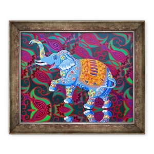Tablou inramat - Jane Tattersfield - Elefant Indian, 2016, 50 x 60 cm