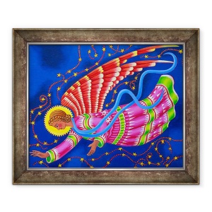 Tablou inramat - Jane Tattersfield - inger cu aripi rosii, 50 x 60 cm