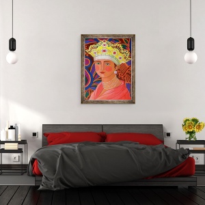 Tablou inramat - Jane Tattersfield - Printesa rusa, 2011, 70 x 90 cm - Img 3