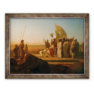 Tablou inramat - Jean Adrien Guignet - Xerxes la Hellespont, 60 x 80 cm