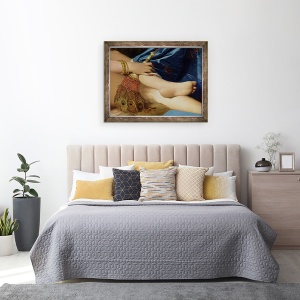 Tablou inramat - Jean Auguste Dominique Ingres - Detaliu al Marii Odalisci, 70 x 90 cm - Img 3